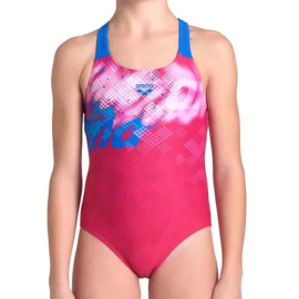 ARENA KUPACI-GIRL'S ARENA SPLASH POINT SWIMSUIT V BACK