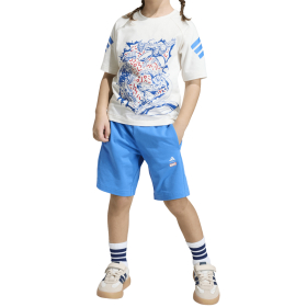 ADIDAS SET MAJICA + SORTS LK MRVL AV TSET OWHITE/RAYBLU
