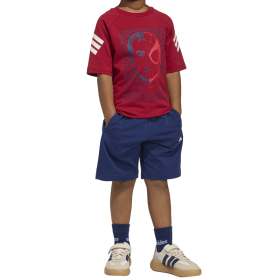 ADIDAS SET TRICOU+SORTS LK MRVL SM TSET ACTMAR/OWHITE