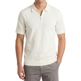 JACK&JONES MAJICA JPRBLAMILANO SPRING KNIT ZIP POLO SS SN