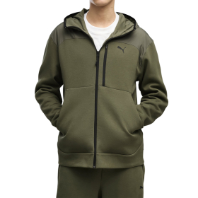 PUMA HANORACE PUMATECH MATERIAL MIX FULL-FERMOAR HOODIE DK